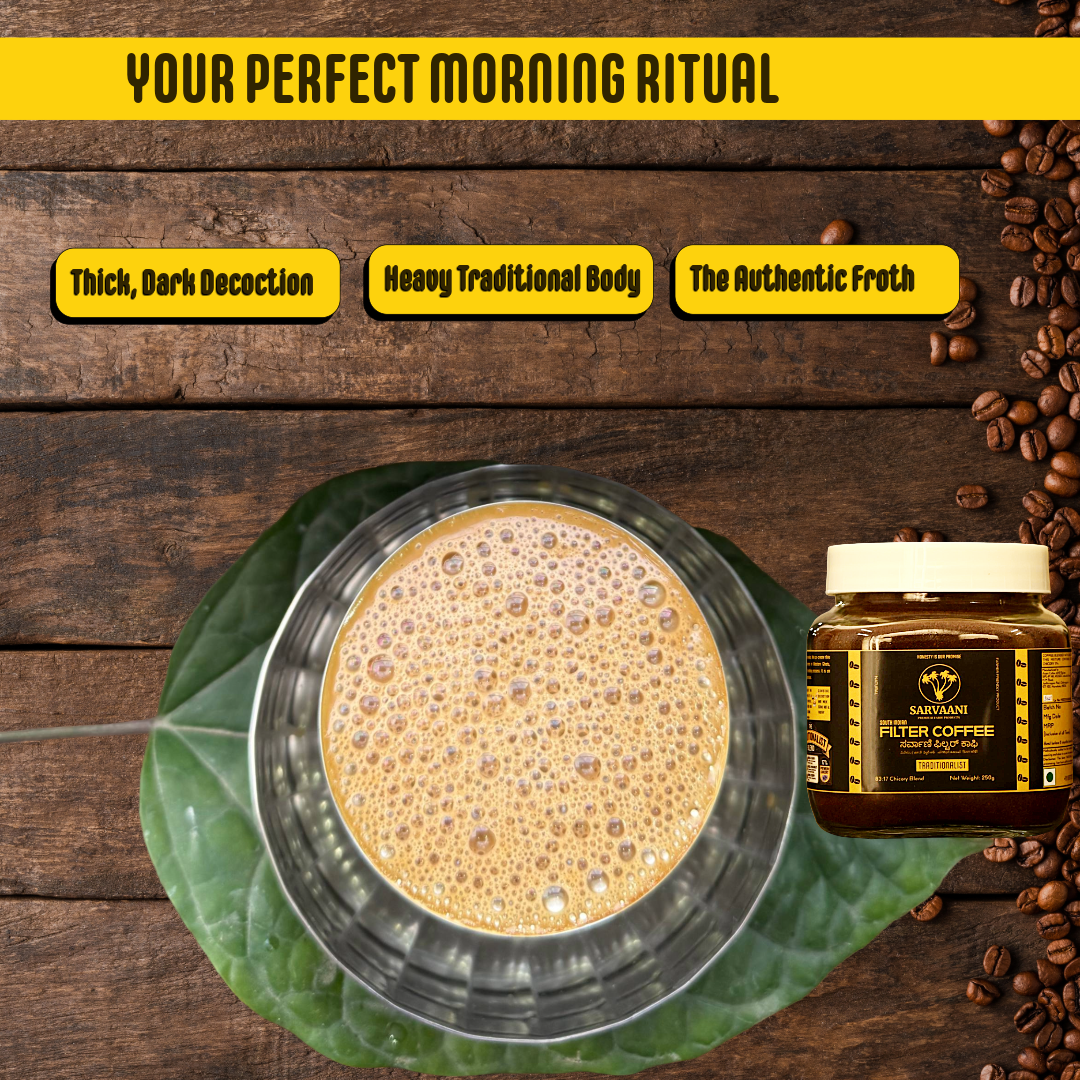 OFFER - Traditionalist by SARVAANI (83:17)- 250g | Authentic Filter Coffee (Best with Milk)