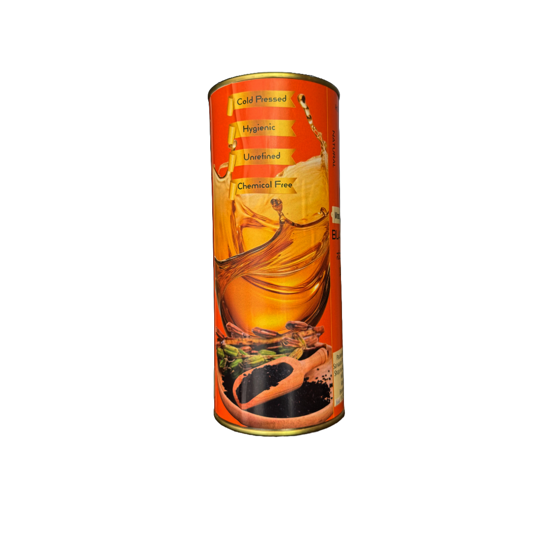 SARVAANI Wood Pressed Black Sesame Oil - 250 Ml Glass Bottle - SARVAANI