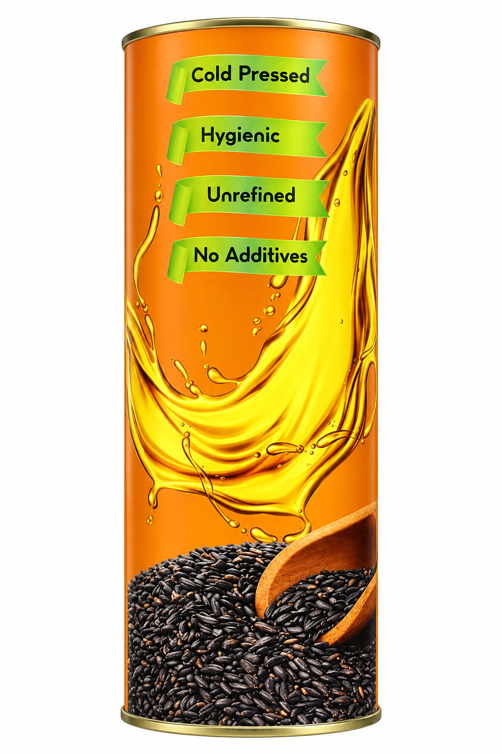 Wood Pressed Niger Oil (Mara Chekku - 1L Tin) | Cold Pressed | SARVAANI