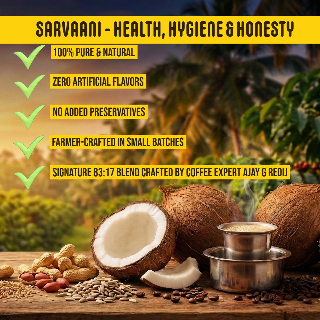 Traditionalist by SARVAANI (83:17)- 250g | Authentic Filter Coffee (Best with Milk)