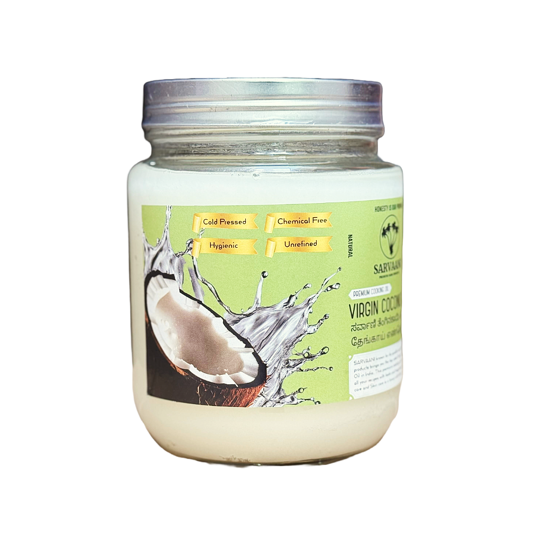 SARVAANI Virgin Coconut Oil - 1Liter - Glass