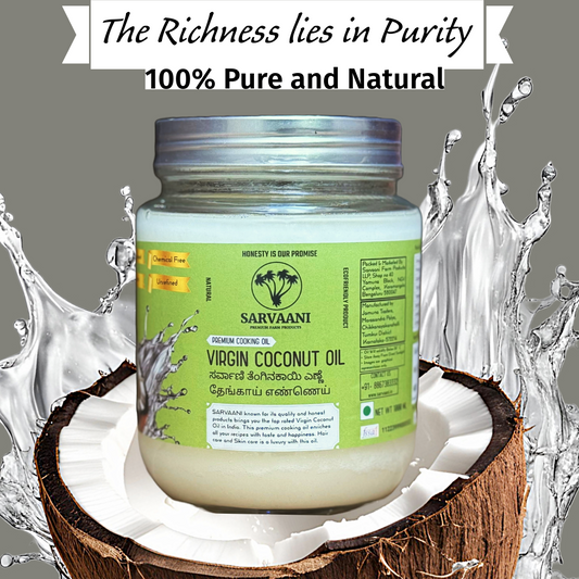 SARVAANI virgin Coconut Oil, Cold Pressed