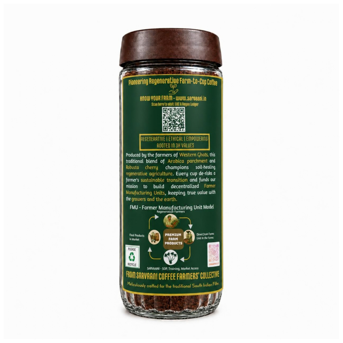 Filter Coffee - Traditionalist by SARVAANI | Best With Milk | 83:17 Chicory Blend (With Filter Maker Options)