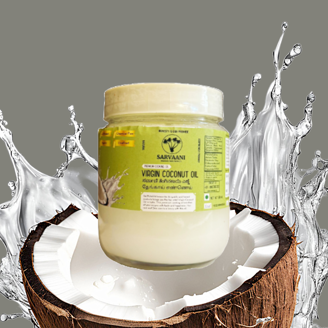 SARVAANI Virgin Coconut Oil - 1Liter - Glass