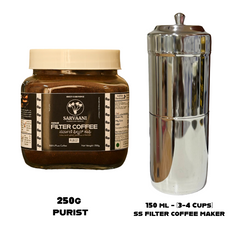 SARVAANI Premium Filter Coffee - 100% Pure Coffee - Purist
