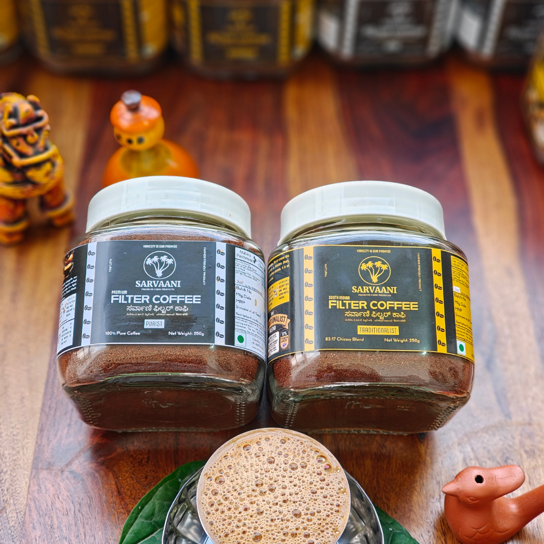 SARVAANI South Indian Filter Coffee - 83:17 Chicory blend - Traditionalist