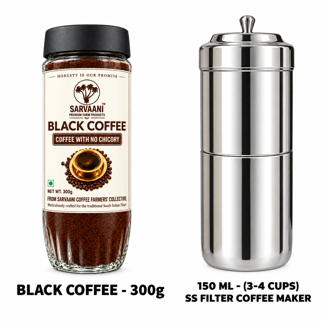 Purist Black Coffee by SARVAANI with Filter Maker Options