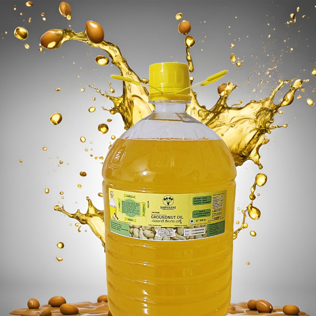 Wood Pressed Ground Nut Oil, Cold Pressed, Groundnut Oil, Peanut Oil, SARVAANI