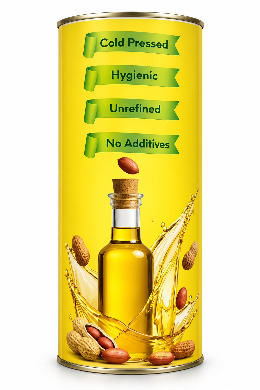Wood Pressed Groundnut Oil- 1L Tin