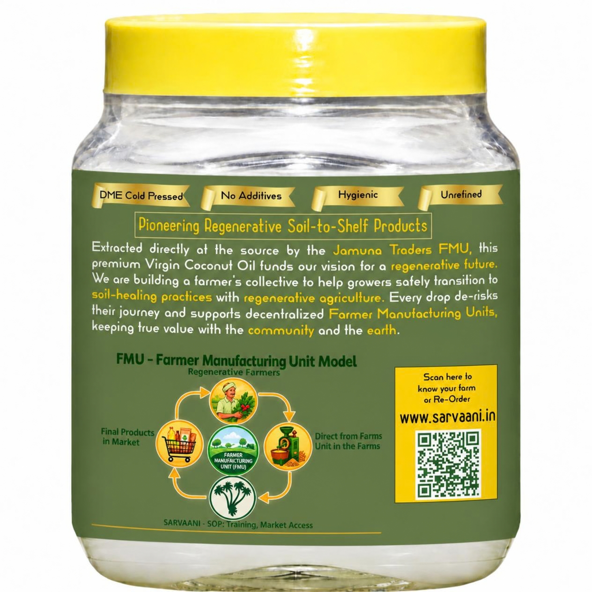Premium Virgin Coconut Oil - GLASS- 500 ML