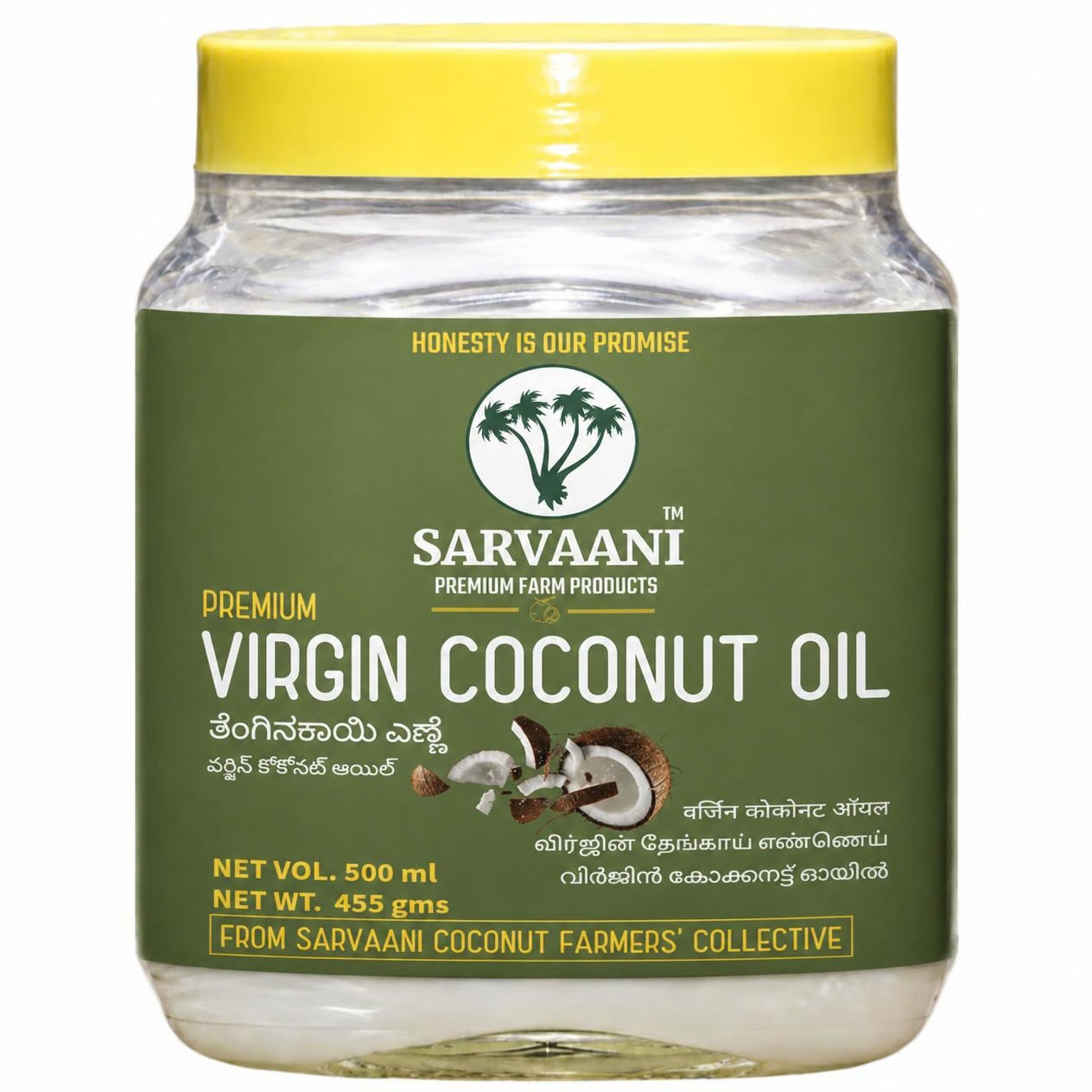 Premium Virgin Coconut Oil - GLASS- 500 ML