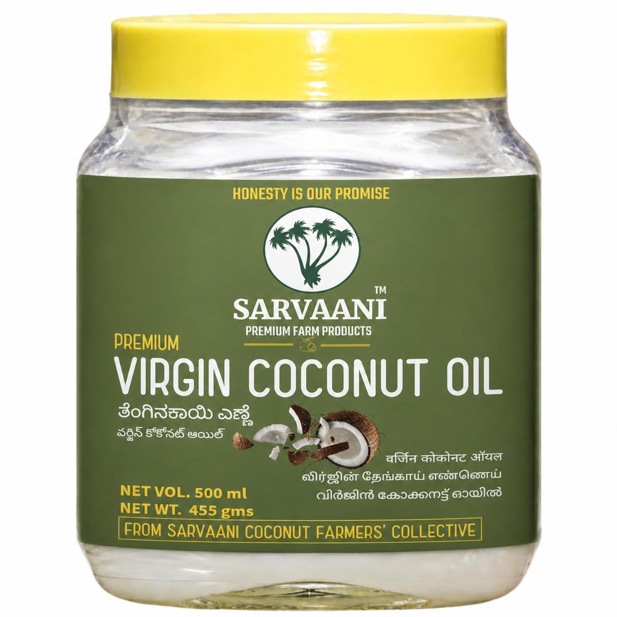 Premium Virgin Coconut Oil - GLASS- 500 ML