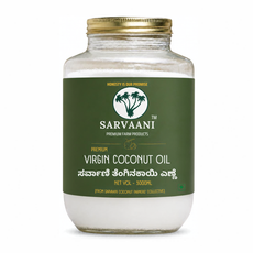 Premium Virgin Coconut Oil (Fresh Tiptur - 500ml-5L Options) | DME Method | SARVAANI